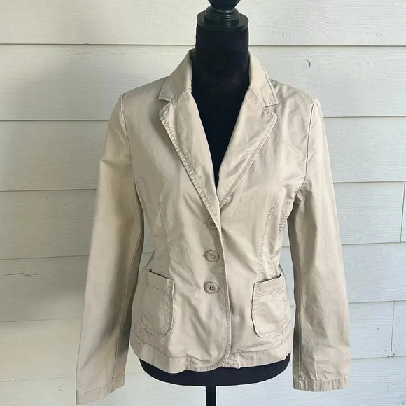 Vintage Old Navy Tan Khaki Blazer Size M - Picture 2 of 12